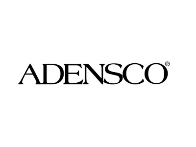 Adensco logo with text in a clean serif font and a small registration mark.